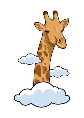 Giraffe Clouds