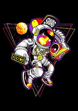 Disco swag astronaut