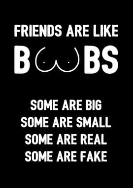 Friends Are Like Boobs