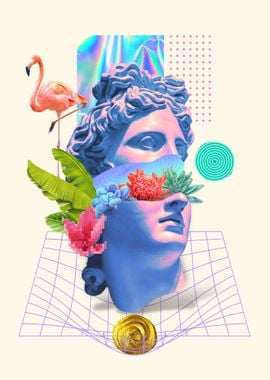 Greek Statue Vaporwave 7