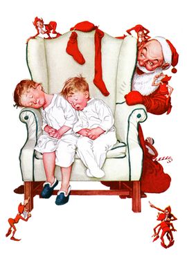 Santa and kids