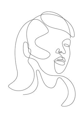 Single line art drawings