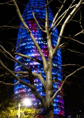 Barcelona night view