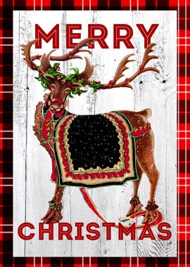 Reindeer only with plaid