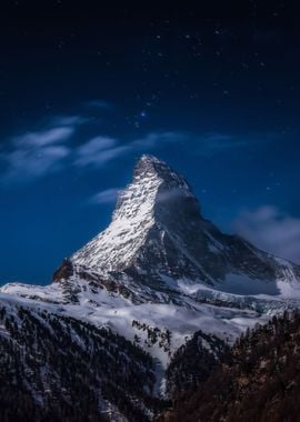 Full moon at Matterhorn 2