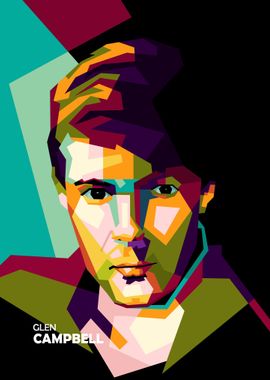 Glen Campbell in WPAP ART