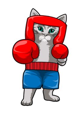 Cat Boxer Boxing gloves