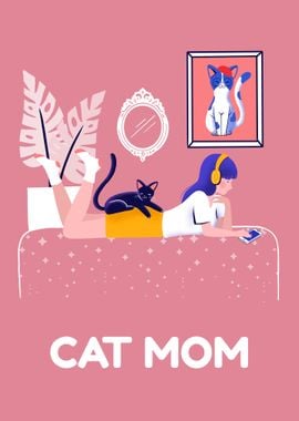 Funny Cat Mom