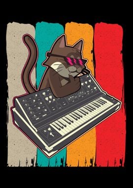 Synthesizer Retro Cat