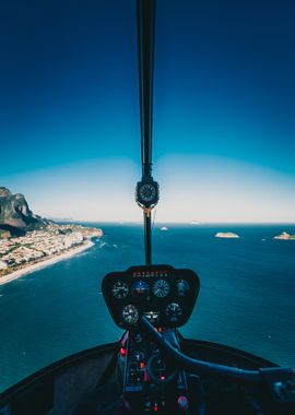 Helicopter ride in Brazil