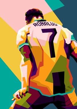 'Legends Football in WPAP' Poster, picture, metal print, paint by ...