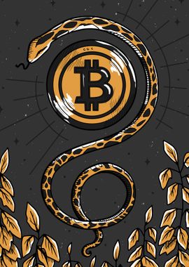 Crypto Bitcoin Wall Art