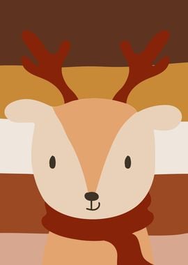 Cute Winter Deer