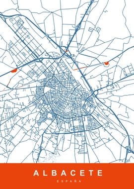 ALBACETE Map Spain