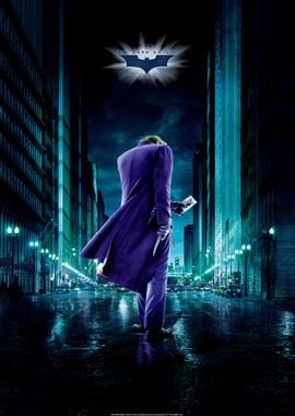 'Joker in Gotham City' Poster, picture, metal print, paint by DC Comics ...