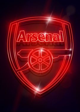 Neon Arsenal Crest