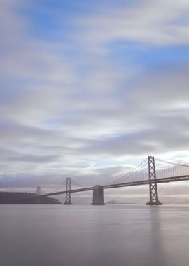 Bay Bridge on Cloudy Day