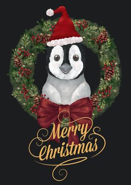 Merry Christmas Penguin l