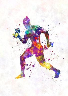 Fitness in watercolor