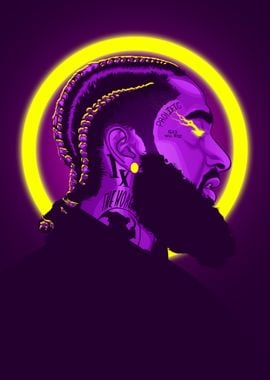 Nipsey Hussle Neon Art