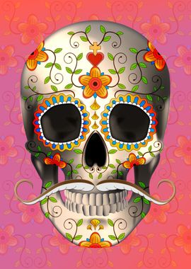 Skull dia de muertos