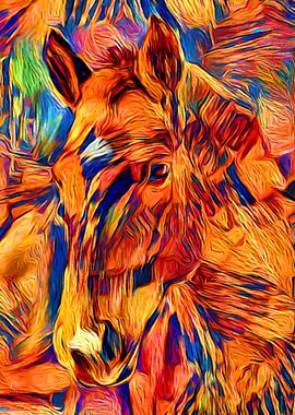 Horse Color Abstract