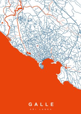 GALLE Map SRI LANKA