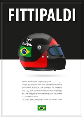 Emerson Fittipaldi Helmet