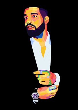 Drake wpap pop art