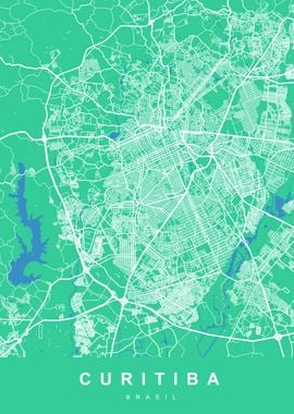 CURITIBA Map BRASIL