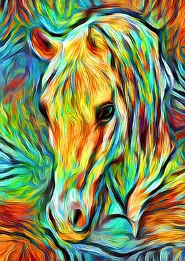 Horse Summer Art