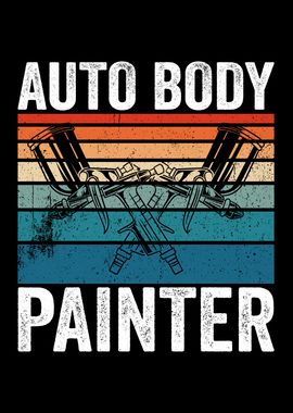 Auto Body Painter Retro