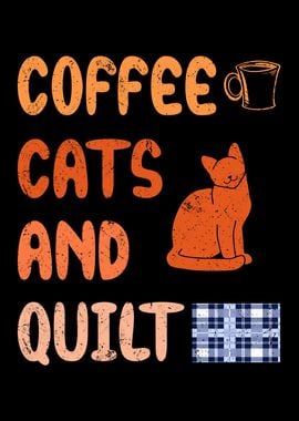 Coffee cats and quilt