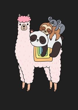 Llama Panda Sloth Koala