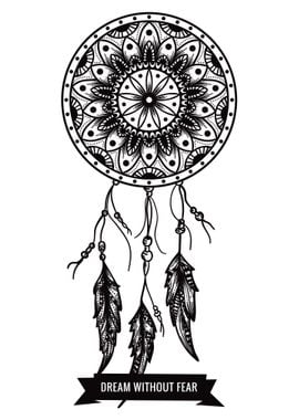 Dreamcatcher with feather