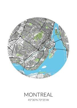 Montreal Circle City Map