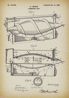 Submarine Vessel Patent