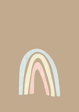 Abstract Boho Arches Beige