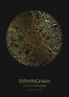 Birmingham Black Gold Map