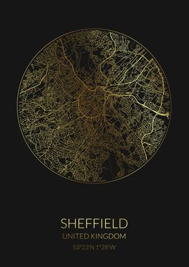 Sheffield Black Gold Map