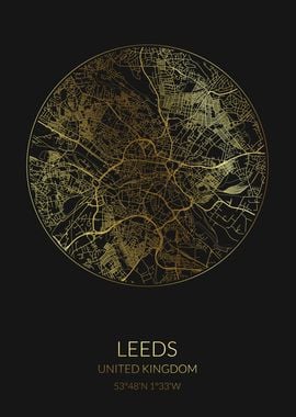 Leeds Black Gold Map