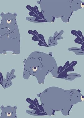 Cute Bear forest animal