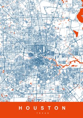 HOUSTON Map TEXAS