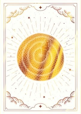 Snake circle in tarot