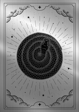 Snake circle in tarot