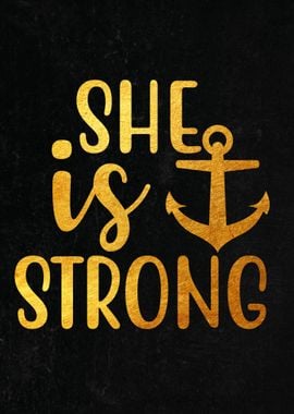 She is strong