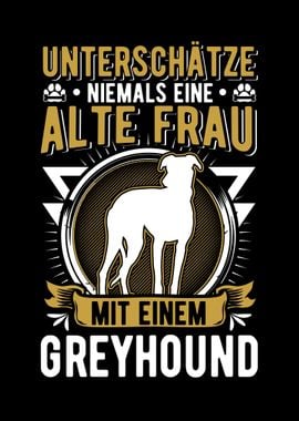 Greyhound Alte Frau