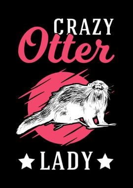 Crazy Otter Lady Sea