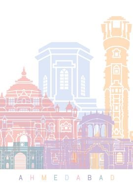 AHMEDABAD SKYLINE POSTER