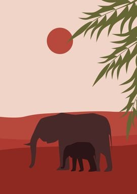 African desert Elephant